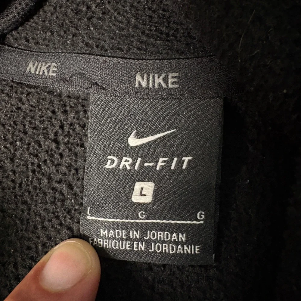 Nike Dri-FIT Mens Training Hoodie Black Pullover Sweatshirt Large RN56323
